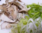 舞茸と豚肉のつけ麺風うどん作り方1写真