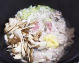 舞茸と豚肉のつけ麺風うどん作り方2写真