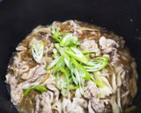 舞茸と豚肉のつけ麺風うどん作り方4写真
