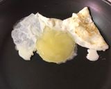 卵の白身を冷凍して焼いた醤油かけた作り方3写真