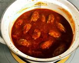 トマトジュースで煮込みハンバーグ作り方10写真
