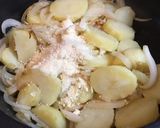 ジャガイモと玉ねぎの粉チーズ炒め作り方4写真