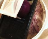 紫玉ねぎ de セロリとマリネ作り方1写真