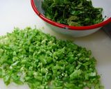 モロッコいんげんの大葉味噌炒め。作り方1写真