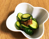 はちみつ梅干しで☆きゅうりの梅肉和え作り方4写真