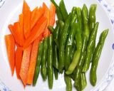 いんげんとにんじんの胡麻ドレ和え作り方1写真