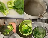 鰻蒲焼と 青梗菜の 山椒焼きそば作り方4写真