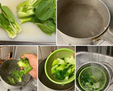 鰻蒲焼と 青梗菜の 山椒焼きそば作り方4写真