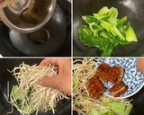 鰻蒲焼と 青梗菜の 山椒焼きそば作り方9写真