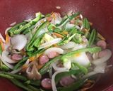 早茹でマカロニでチーズ入ケチャップ炒め作り方3写真