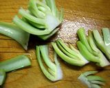 チンゲン菜とベーコンのクリーム煮。。作り方3写真