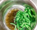 簡単☆ゴーヤのもずく和え作り方3写真