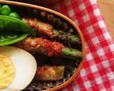 お弁当★アスパラ肉巻き★スタミナ味噌炒め作り方5写真