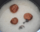 梅干しの炊き込みご飯【冷凍作り置き】作り方1写真