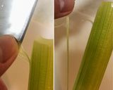 鮭のアラ、セロリ煮作り方3写真
