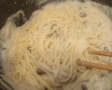 簡単★ごぼう香る豆乳きのこクリームパスタ作り方7写真