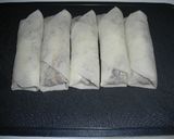 ぶたとたけのことひじきの春巻きっ♥♡作り方4写真