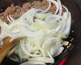 挽き肉たっぷり野菜炒めか～ら～の丼♪作り方3写真
