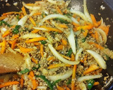 挽き肉たっぷり野菜炒めか～ら～の丼♪作り方6写真