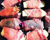 チーズとろ〜り！ナスの簡単肉巻き！作り方4写真