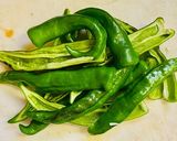 万願寺唐辛子とレバーの甜麺醤炒め作り方1写真