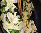 お弁当に⑥キャベツとピーマン炒め作り方1写真