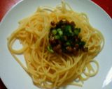 ねぎみそ納豆パスタ作り方3写真