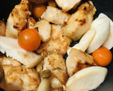 鶏むね肉のアヒージョ風唐揚げ作り方3写真