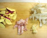ごぼうとさつまいものクリームパスタ作り方1写真