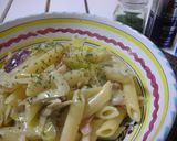 ごぼうとさつまいものクリームパスタ作り方5写真