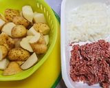 ☆揚げじゃがのそぼろ餡☆作り方1写真