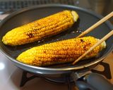 フライパンDE焼きとうもろこし作り方3写真