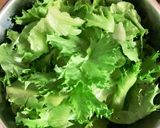 合挽き肉とレタスの塩昆布炒め作り方1写真