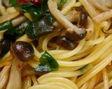 ワカメとしめじのパスタ作り方4写真