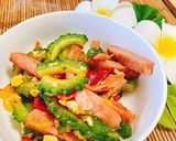 沖縄料理ゴーヤーチャンプルー!スパム使用作り方7写真