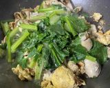牡蠣と卵と舞茸の蒸し焼き作り方8写真