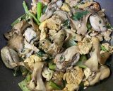 牡蠣と卵と舞茸の蒸し焼き作り方10写真