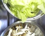 ＊もりもりレタスときのこの中華炒め＊作り方1写真