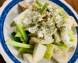 カブ主役！ささみチーズのガーリックサラダ作り方6写真