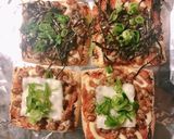 油揚げで納豆味噌マヨピザ作り方6写真
