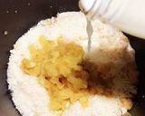 離乳食★初期〜麩とりんごのミルク粥♡作り方3写真