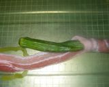 オクラと豚肉のなが～い春巻き♪作り方2写真