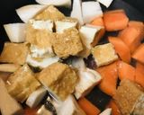お惣菜●野菜＆厚揚げのごろっとあっさり煮作り方1写真