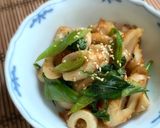 お弁当にも！ちくわと青ネギのごま油炒め作り方5写真