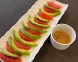 アボガドとグレープフルーツの前菜サラダ作り方4写真