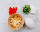 ピザみたいな目玉焼き♬作り方1写真