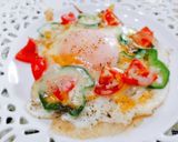 ピザみたいな目玉焼き♬作り方4写真