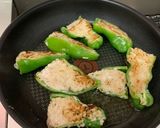 シンプルなピーマンの肉づめ作り方8写真