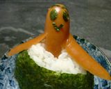 キャラ弁　ひょっこり顔出しおにぎり作り方3写真