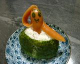キャラ弁　ひょっこり顔出しおにぎり作り方4写真